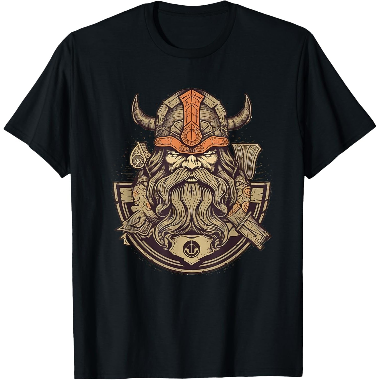 Summer Viking Clothing - 바이킹 전사 수염난 노르웨이인 그래픽 프린트
