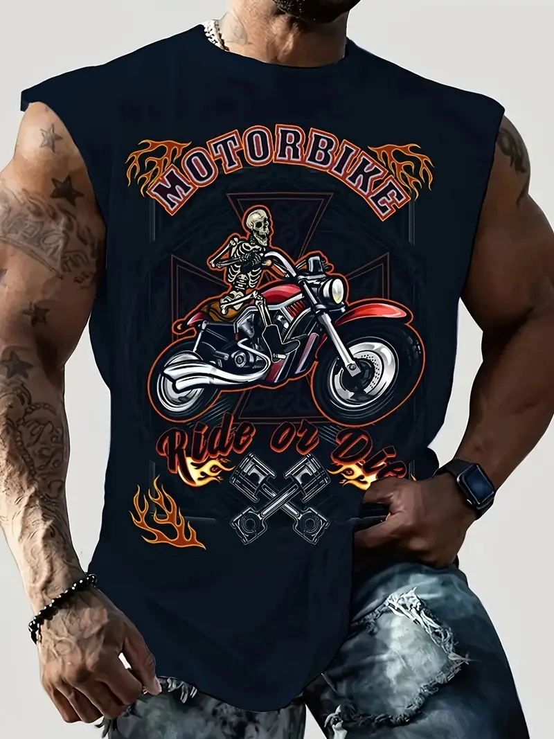 Summer Viking Clothing - 여름 새로운 남성 조끼 티셔츠 바이킹
