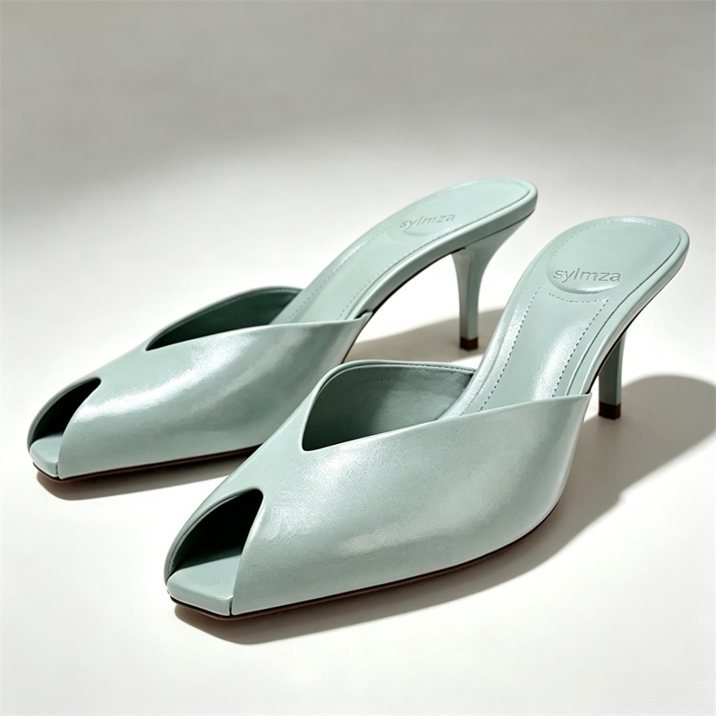 Quality Summer Clothing - 섹시한 오픈토 디자인 브랜드 하이힐 슬리퍼