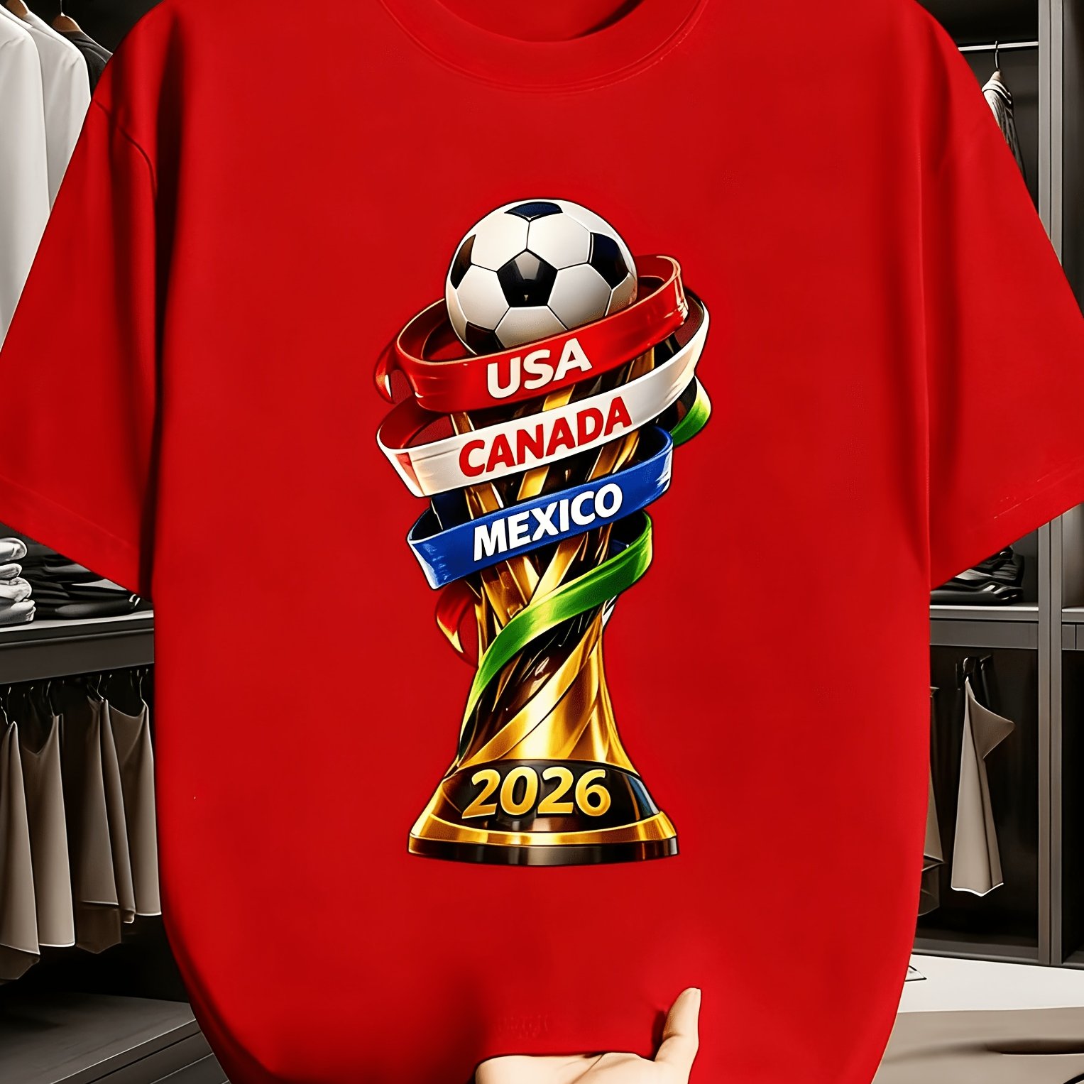 Summer Clothing Canada - 2026 미국 캐나다컵 펀 프린트 티셔츠