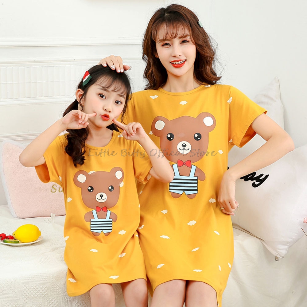 Summer Clothing Teens - 여름 엄마 딸 나이트 드레스 가족