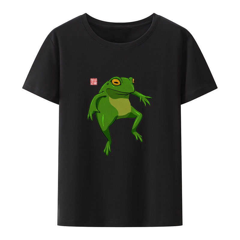 Summer Clothing Essentials Women - Funny Relajao Frog Meme 에센셜 프린트
