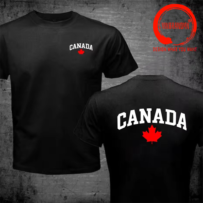 Summer Clothing Canada - 캐나다 레터 프린트 패션 디자인 100%