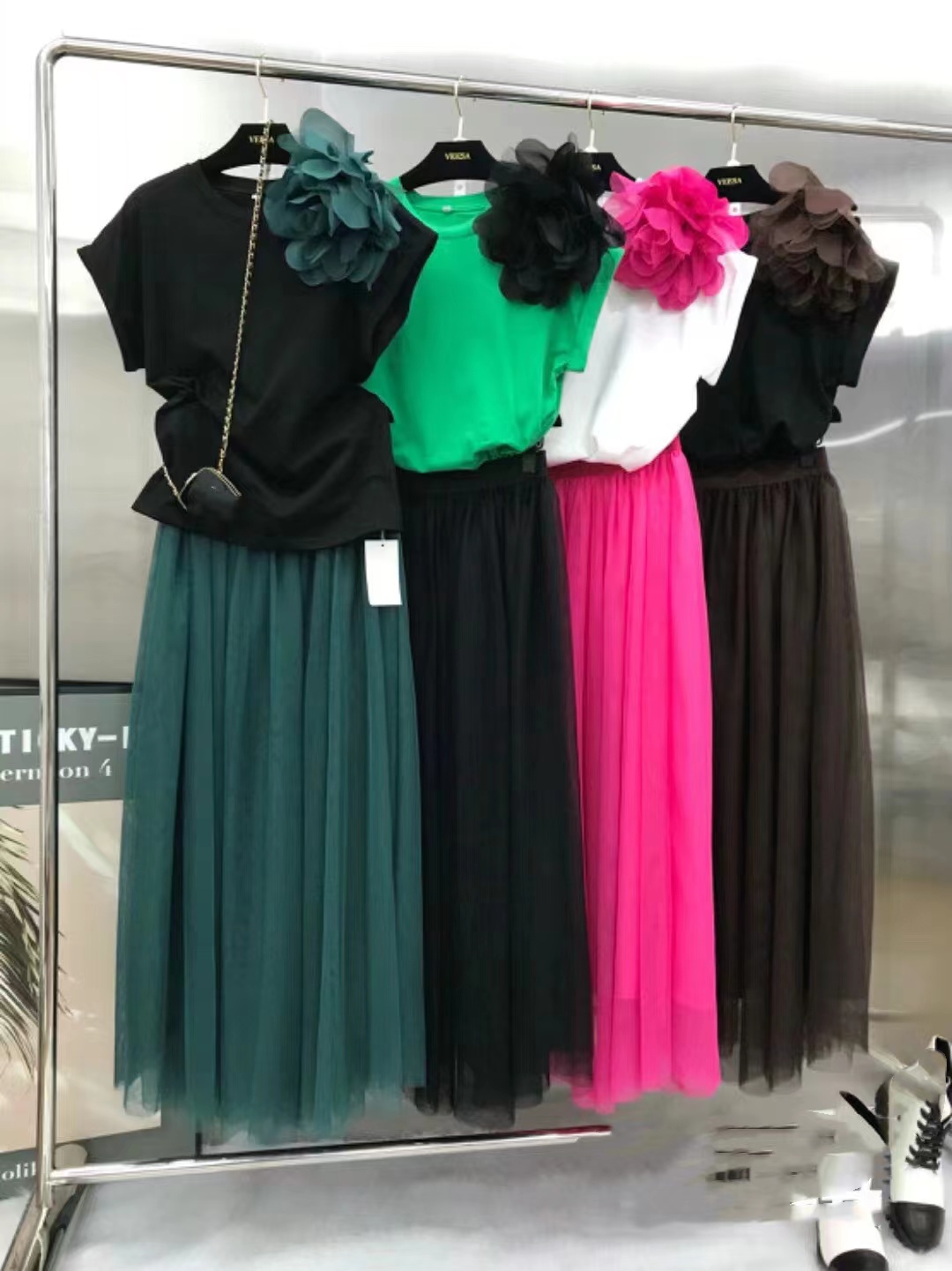 2025년 여름 투피스 드레스 세트 여성 꽃무늬 스티치 - Summer Clothing Women Sale 리뷰 및 가격