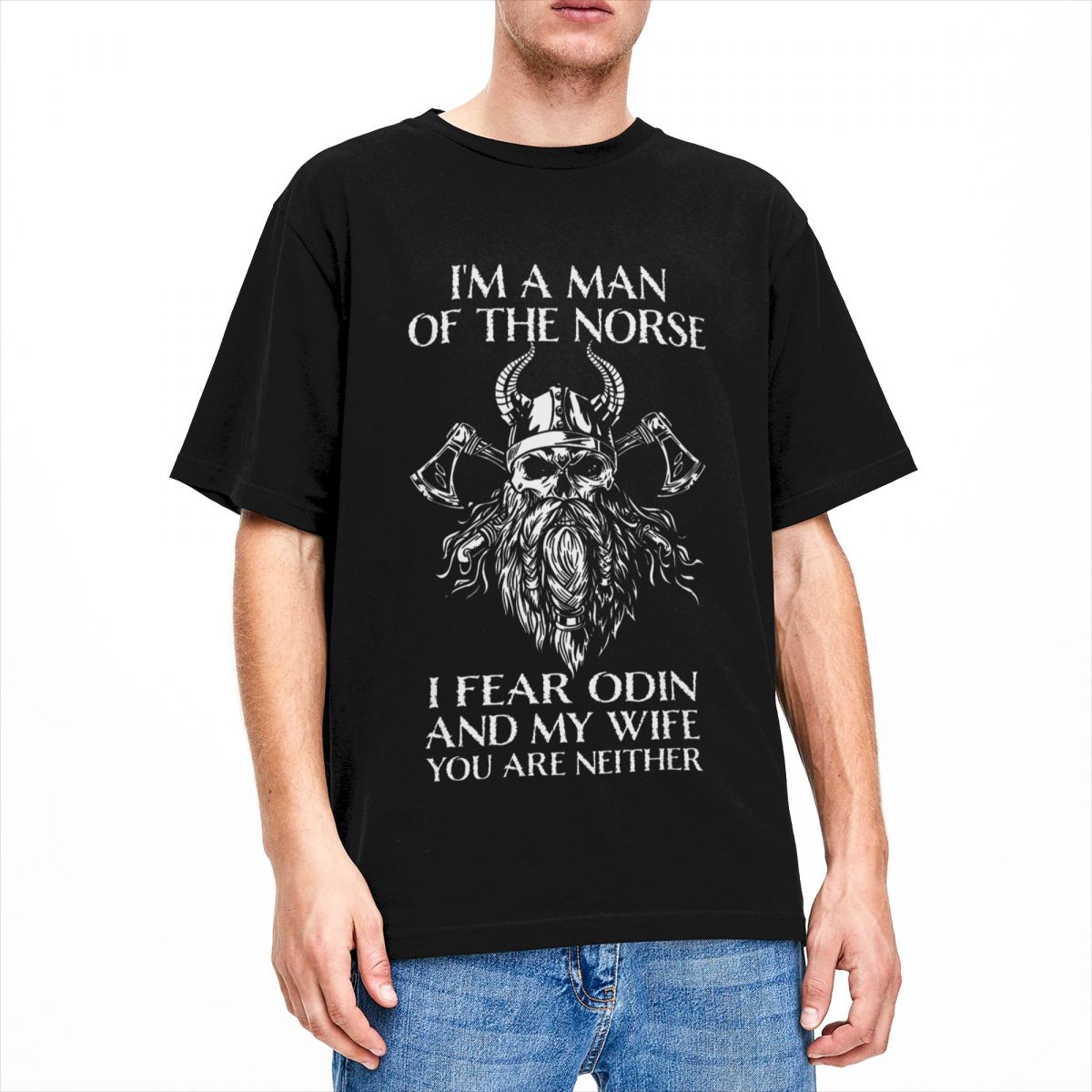 나는 북부 남자입니다 나는 오딘과 내 아내를 두려워합니 - Summer Viking Clothing 리뷰 및 가격