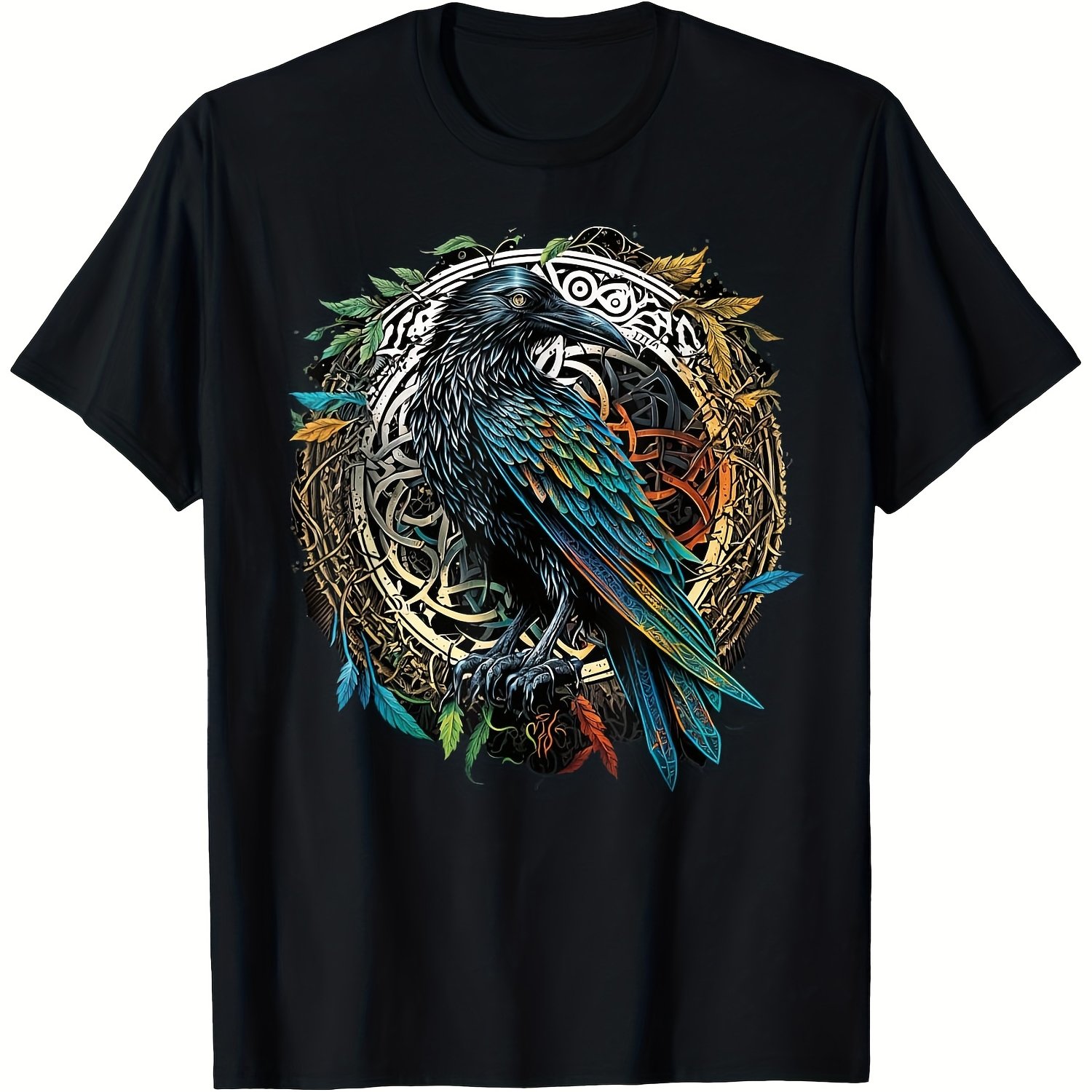 여성용 바이킹 레이븐 패턴 티셔츠, 오딘의 미드가드 토 - Summer Viking Clothing 리뷰 및 가격