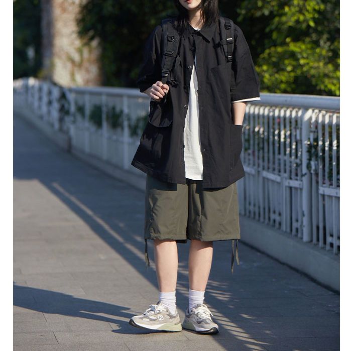 남녀공용 여름 반팔 버튼 업 화이트 셔츠, 일본 패션  - Summer Clothing Essentials Women 리뷰 및 가격