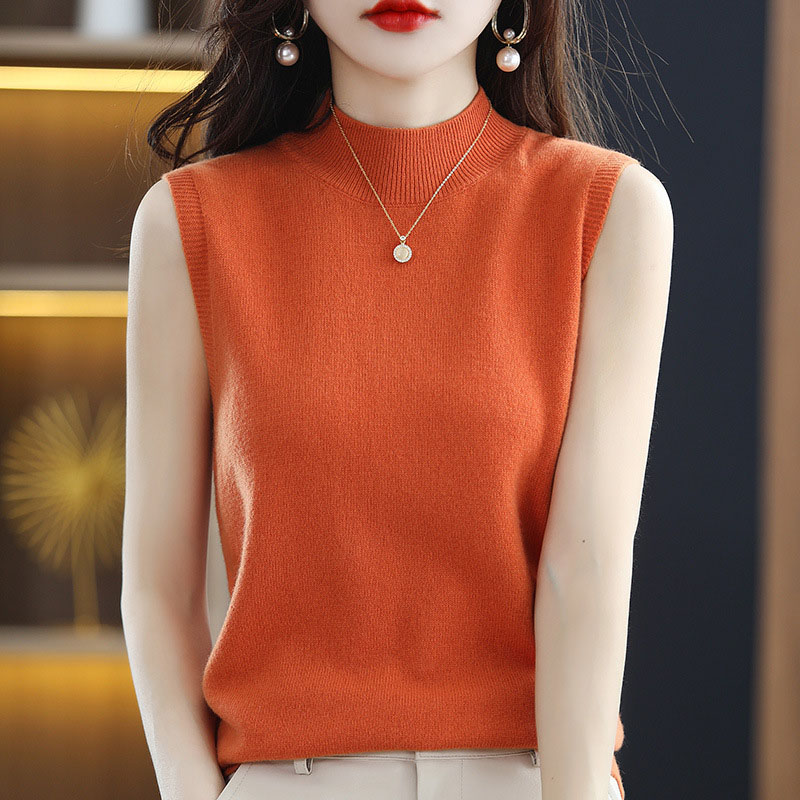 여성 의류 하프 하이넥 베스트 점퍼 스웨터 민소매 이너 - Summer Jumper Clothing 리뷰 및 가격