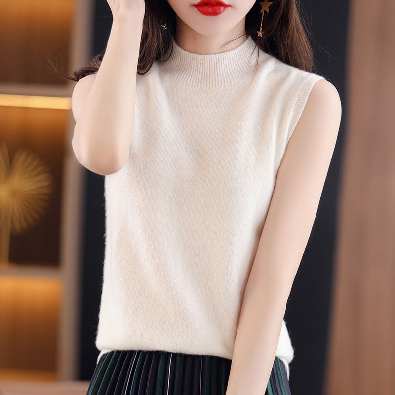 여성 의류 하프 하이넥 베스트 점퍼 스웨터 민소매 이너 - Summer Jumper Clothing 리뷰 및 가격