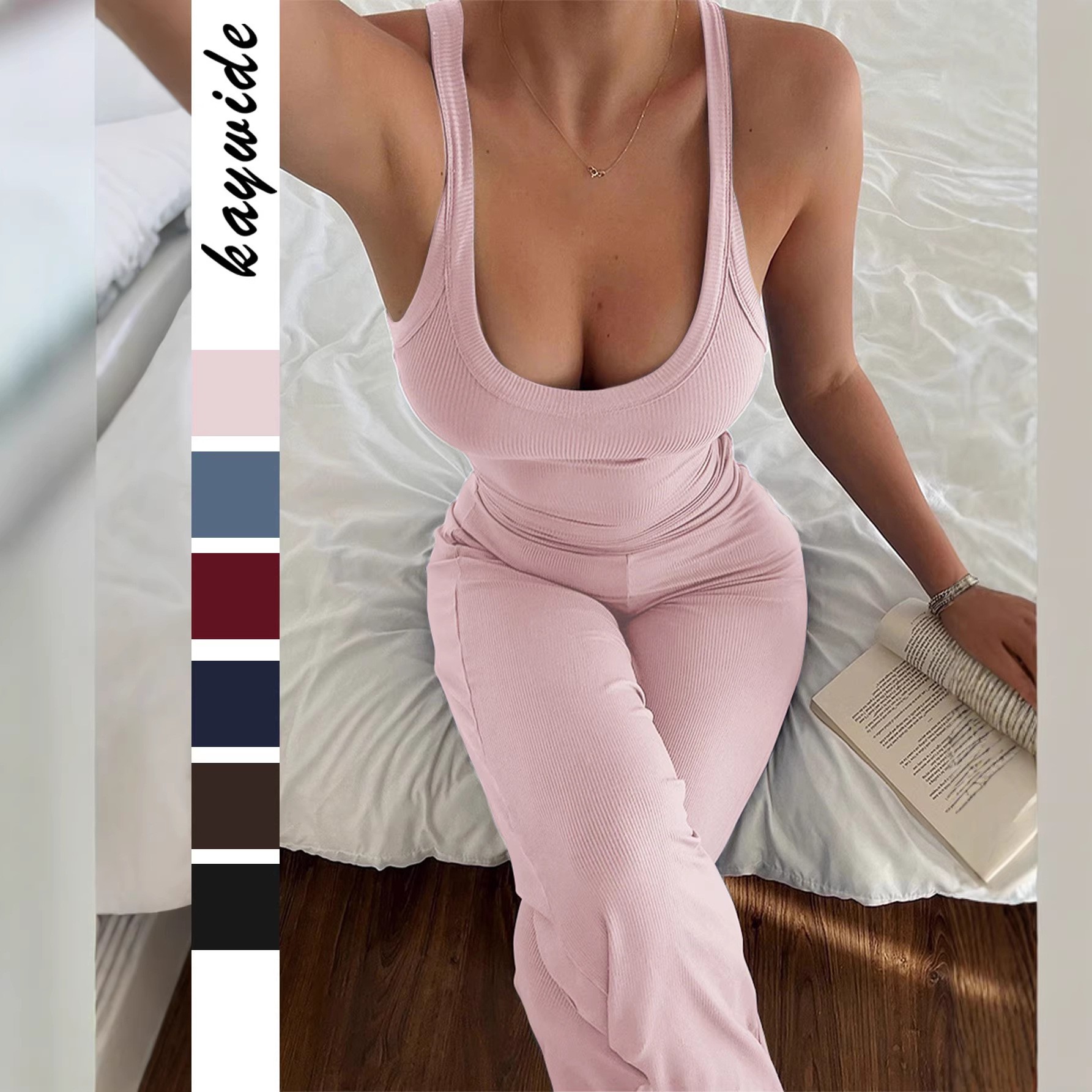봄 여름 여성 의류 스포티 민소매 탱크탑 와이드 레그  - Summer Clothing Tops 리뷰 및 가격