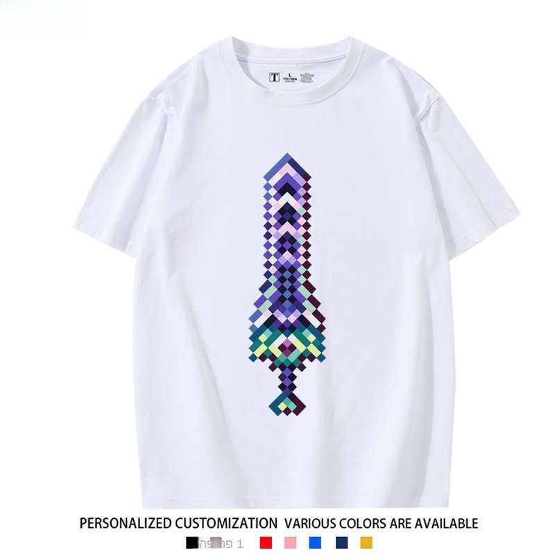 테라리아 모자이크 픽셀 패턴 반팔 티셔츠 반팔 여름 유 - Summer Clothing Staples 리뷰 및 가격