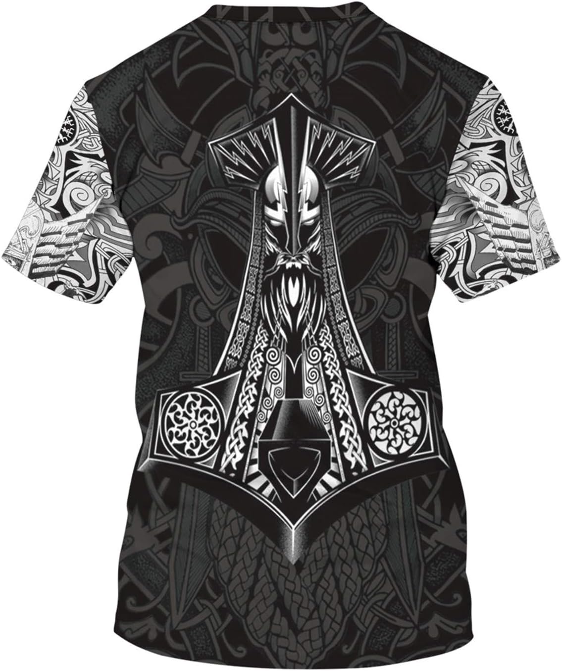 남성용 바이킹 티셔츠, 노벨티 3D 프린트, 북유럽 신 - Summer Viking Clothing 리뷰 및 가격