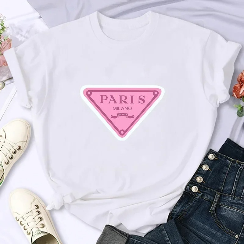 럭셔리 브랜드 파리 여성용 여름 프린트 티셔츠 캐주얼  - Summer Clothing In Paris 리뷰 및 가격