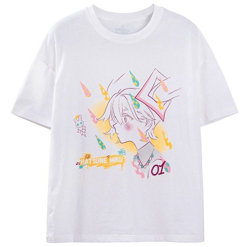새로운 하츠네 미쿠 티셔츠 반팔 미쿠 남성 및 여성 여 - Japan Summer Festival Clothing 리뷰 및 가격