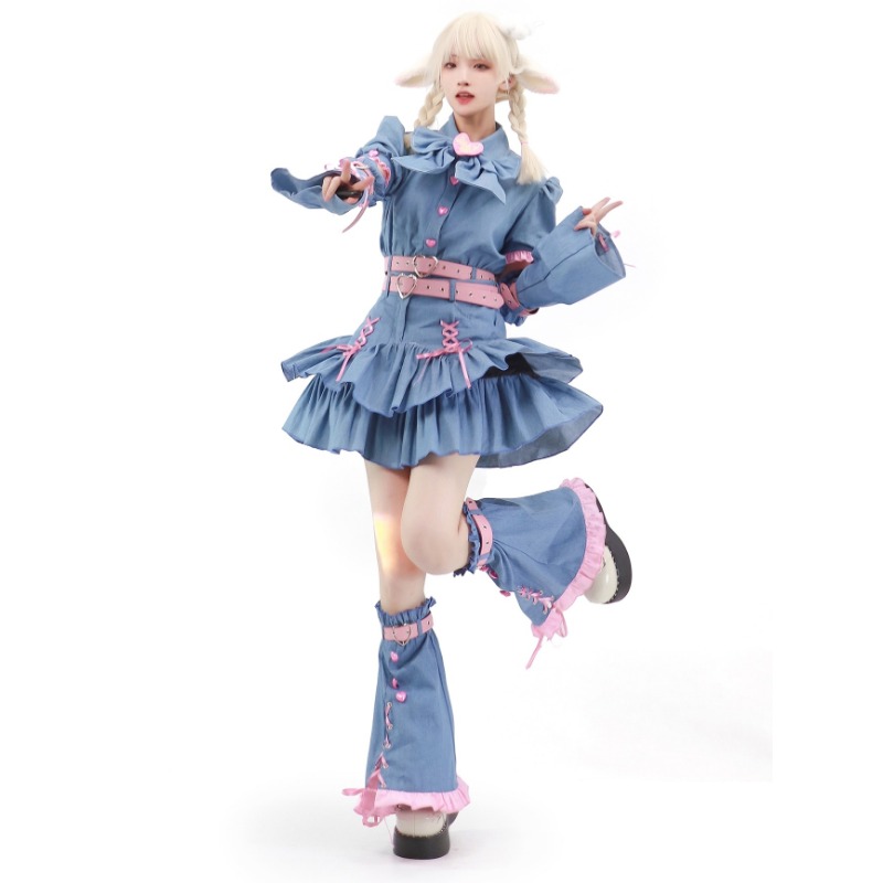 데님 연인 Y2k 세트, 일본 카와이 로리타 여성 캠퍼 - Summer Clothing Women Sale 리뷰 및 가격