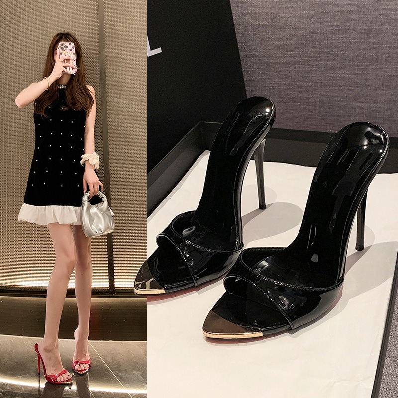 2026 신상 메탈 포인트 섹시 스틸레토 힐 슬리퍼 여 - Quality Summer Clothing 리뷰 및 가격