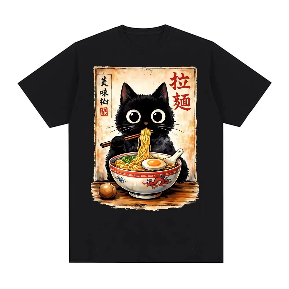 2026 Kawaii Ramen Cat Retro 일본 - Summer Clothing Essentials Women 리뷰 및 가격