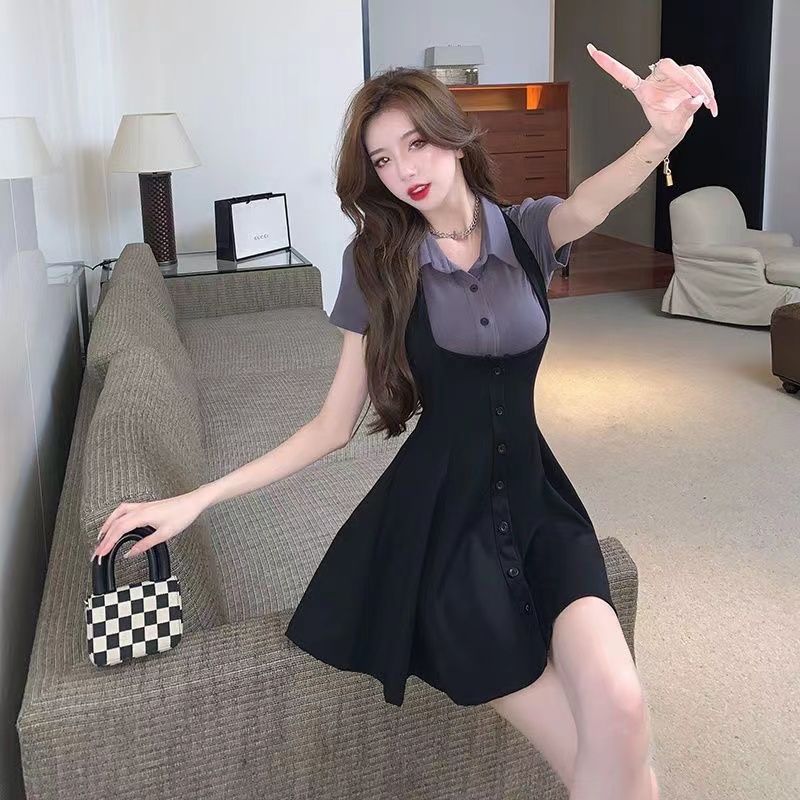 Pure Desire 홍콩 스타일 페이크 투피스 피나포 - Summer Clothing Women Sale 리뷰 및 가격