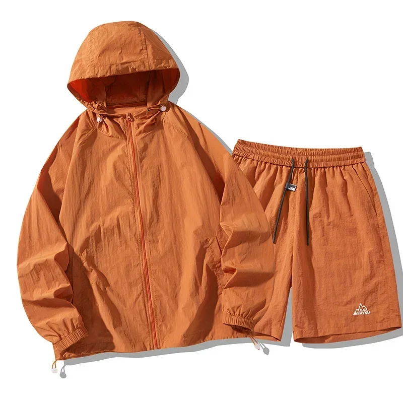 아이스 실크 야외 자외선 차단 의류 세트 모자 얇고 통 - Summer Outdoor Clothing 리뷰 및 가격